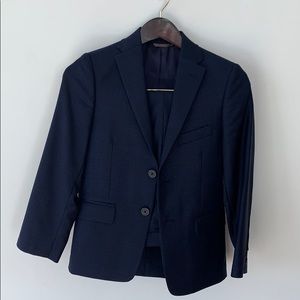 Michael Kors Boys Blue Checked Suit #C0062